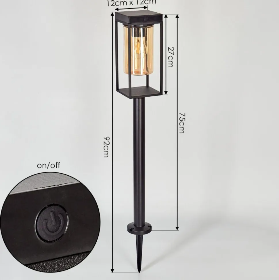 Borne Lumineuse Palanga Led Noir, 1 Lumiere