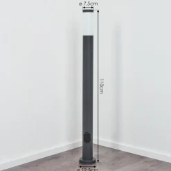 Borne Lumineuse Sessa Anthracite, 1 Lumiere