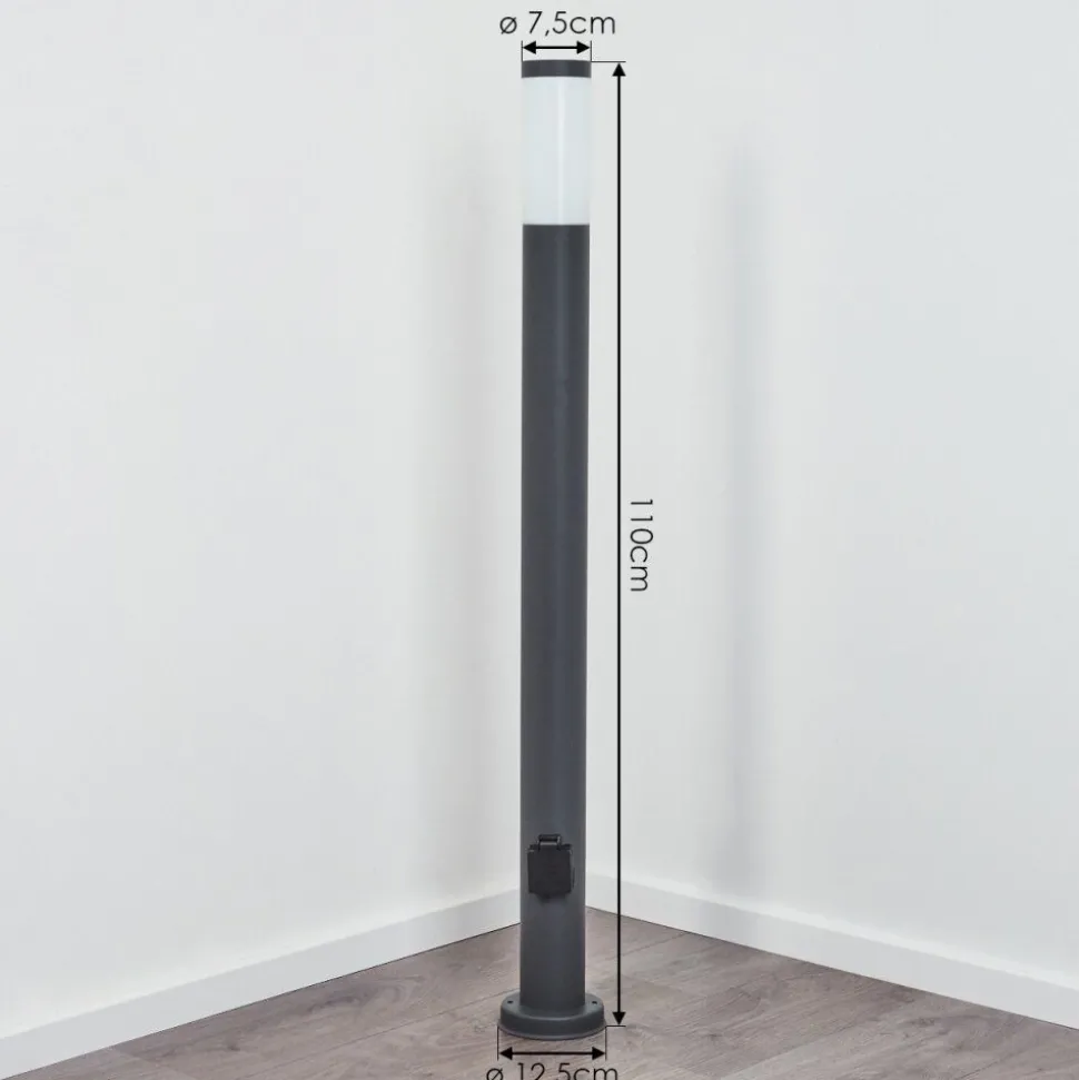 Borne Lumineuse Sessa Anthracite, 1 Lumiere