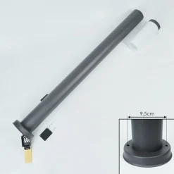 Borne Lumineuse Sessa Anthracite, 1 Lumiere