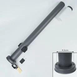 Borne Lumineuse Sessa Anthracite, 1 Lumiere