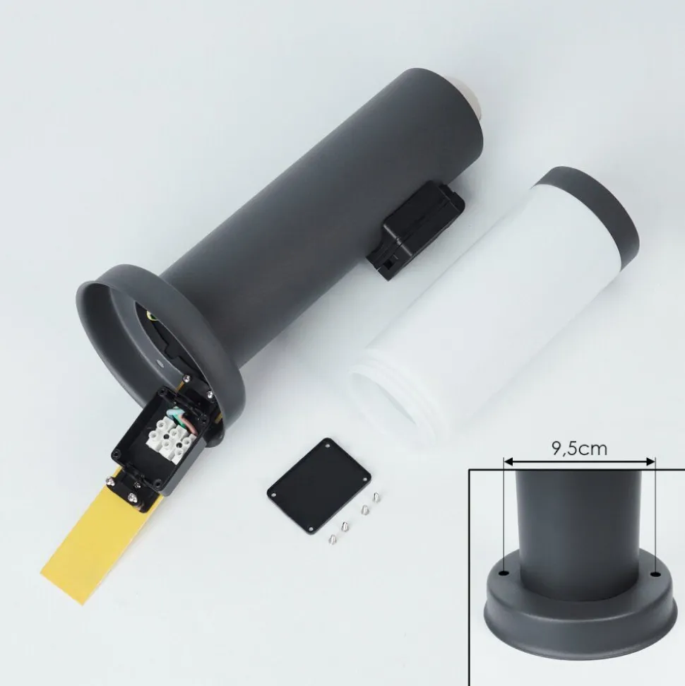Borne Lumineuse Sessa Anthracite, 1 Lumiere