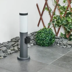 Borne Lumineuse Sessa Anthracite, 1 Lumiere