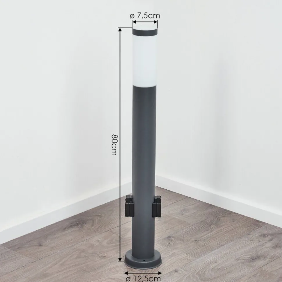 Borne Lumineuse Sessa Anthracite, 1 Lumiere