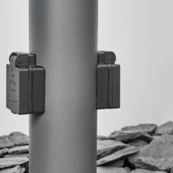 Borne Lumineuse Sessa Anthracite, 1 Lumiere