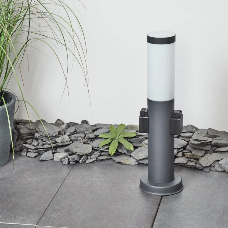 Borne Lumineuse Sessa Anthracite, 1 Lumiere