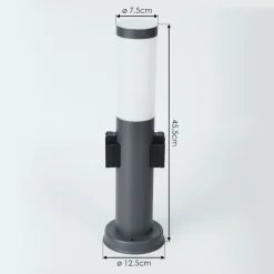 Borne Lumineuse Sessa Anthracite, 1 Lumiere
