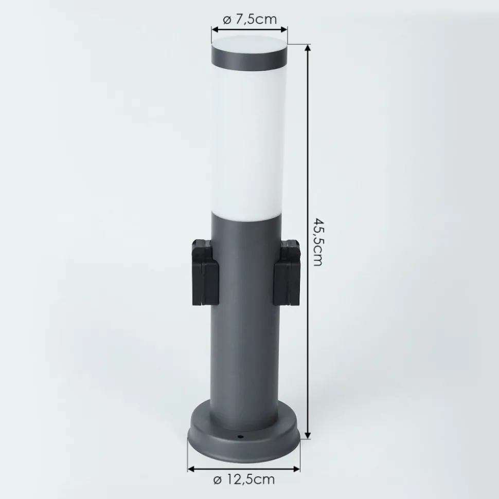 Borne Lumineuse Sessa Anthracite, 1 Lumiere