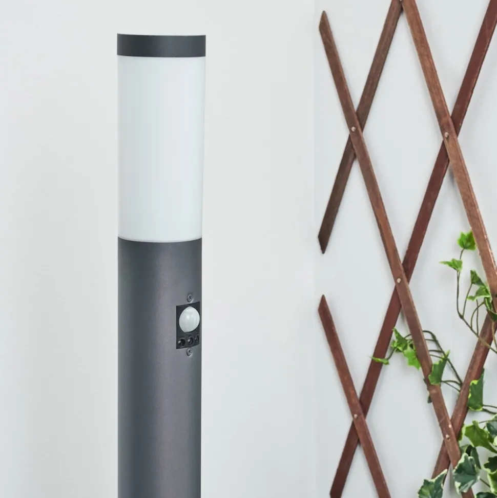 Borne Lumineuse Sessa Anthracite, 1 Lumiere, Detecteur De Mouvement