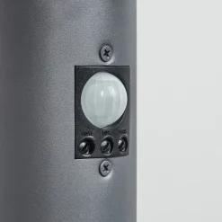 Borne Lumineuse Sessa Anthracite, 1 Lumiere, Detecteur De Mouvement