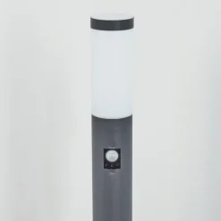 Borne Lumineuse Sessa Anthracite, 1 Lumiere, Detecteur De Mouvement