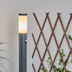 Borne Lumineuse Sessa Anthracite, 1 Lumiere, Detecteur De Mouvement