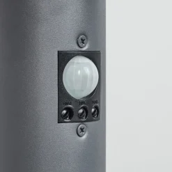 Borne Lumineuse Sessa Anthracite, 1 Lumiere, Detecteur De Mouvement