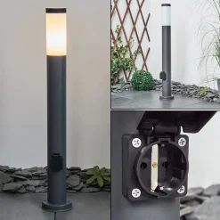 Borne Lumineuse Sessa Anthracite, 1 Lumiere