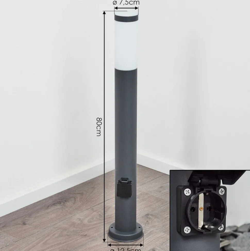 Borne Lumineuse Sessa Anthracite, 1 Lumiere