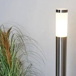 Borne Lumineuse Sessa Nickel Mat, 1 Lumiere