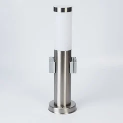 Borne Lumineuse Sessa Nickel Mat, 1 Lumiere