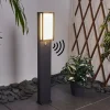 Borne Lumineuse Skove Led Anthracite, 1 Lumiere, Detecteur De Mouvement