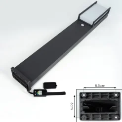 Borne Lumineuse Skove Led Anthracite, 1 Lumiere, Detecteur De Mouvement