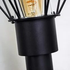 Borne Lumineuse Solda Noir, 1 Lumiere