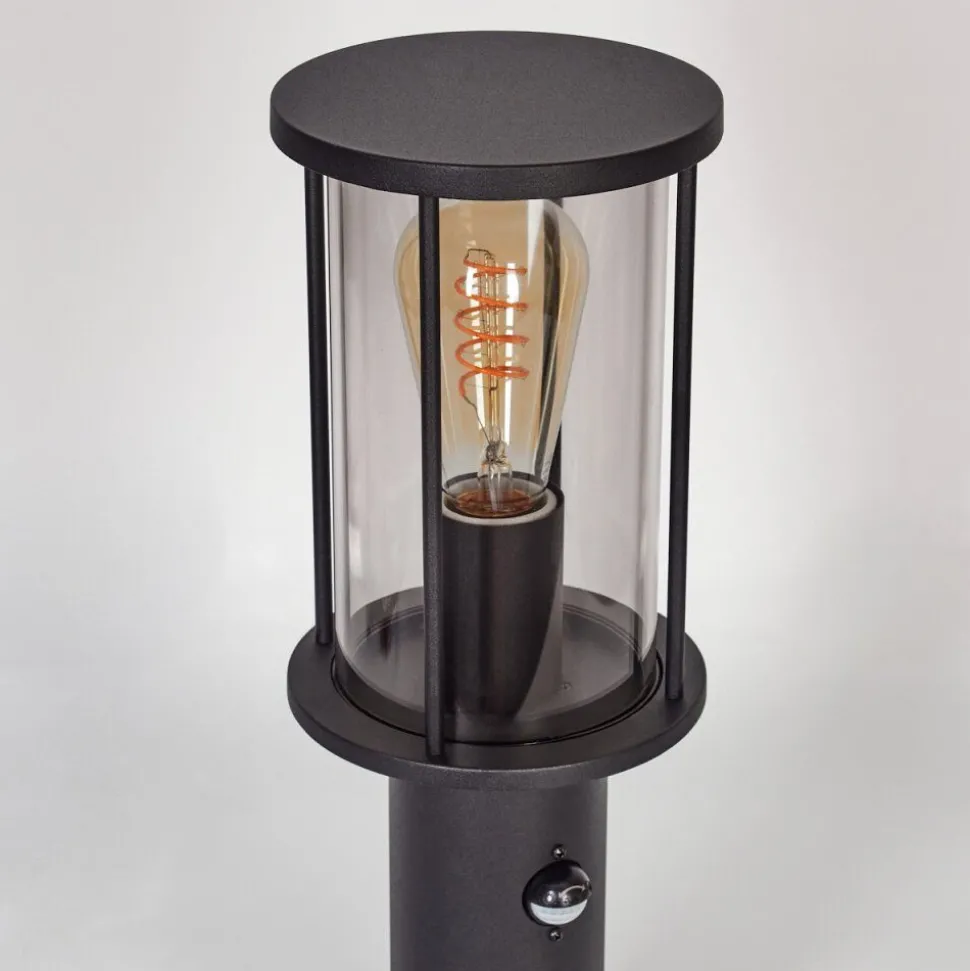 Borne Lumineuse Sumalao Noir, 1 Lumiere, Detecteur De Mouvement