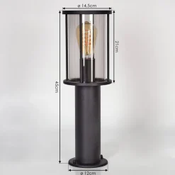 Borne Lumineuse Sumalao Noir, 1 Lumiere