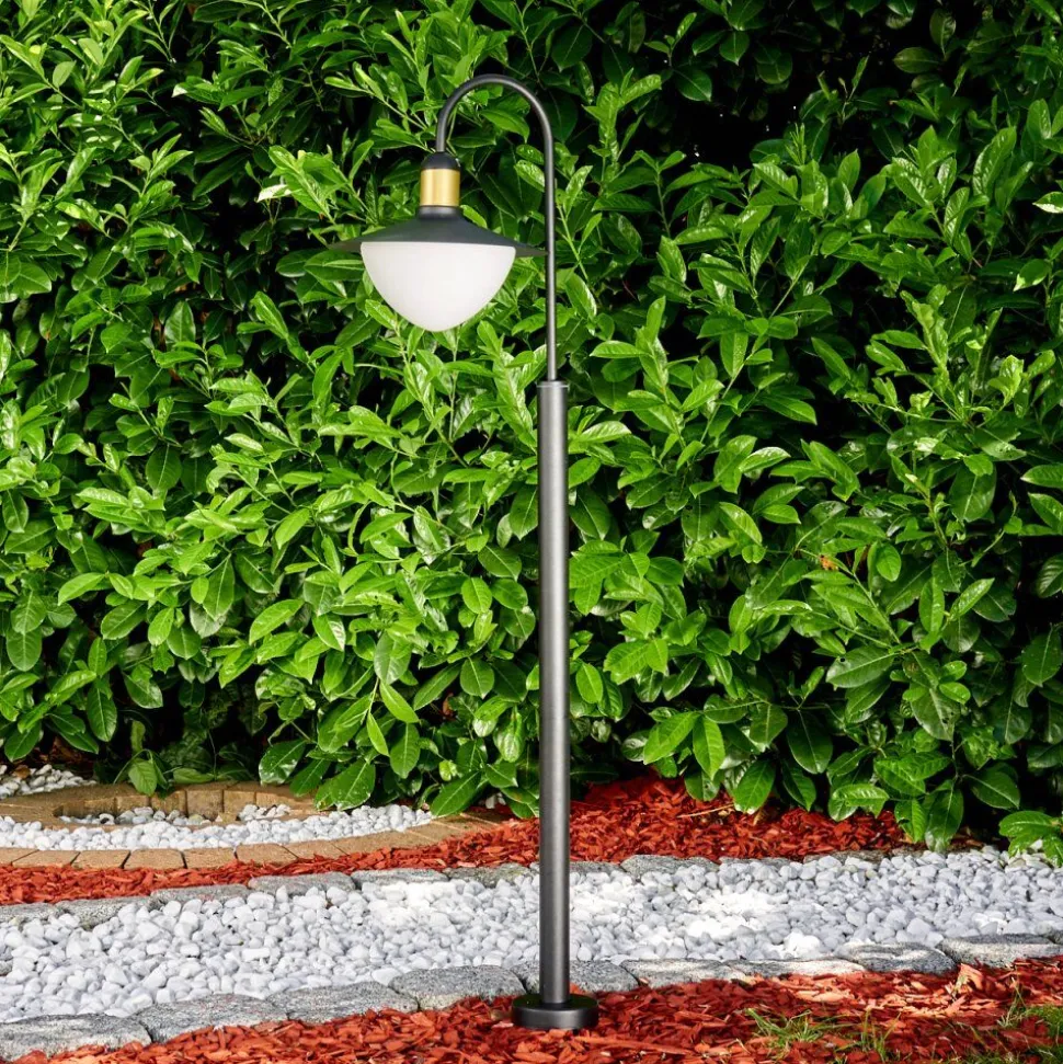 Borne Lumineuse Theux Noir, 1 Lumiere