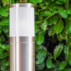 Borne Lumineuse Tolsona Acier Inoxydable, 1 Lumiere