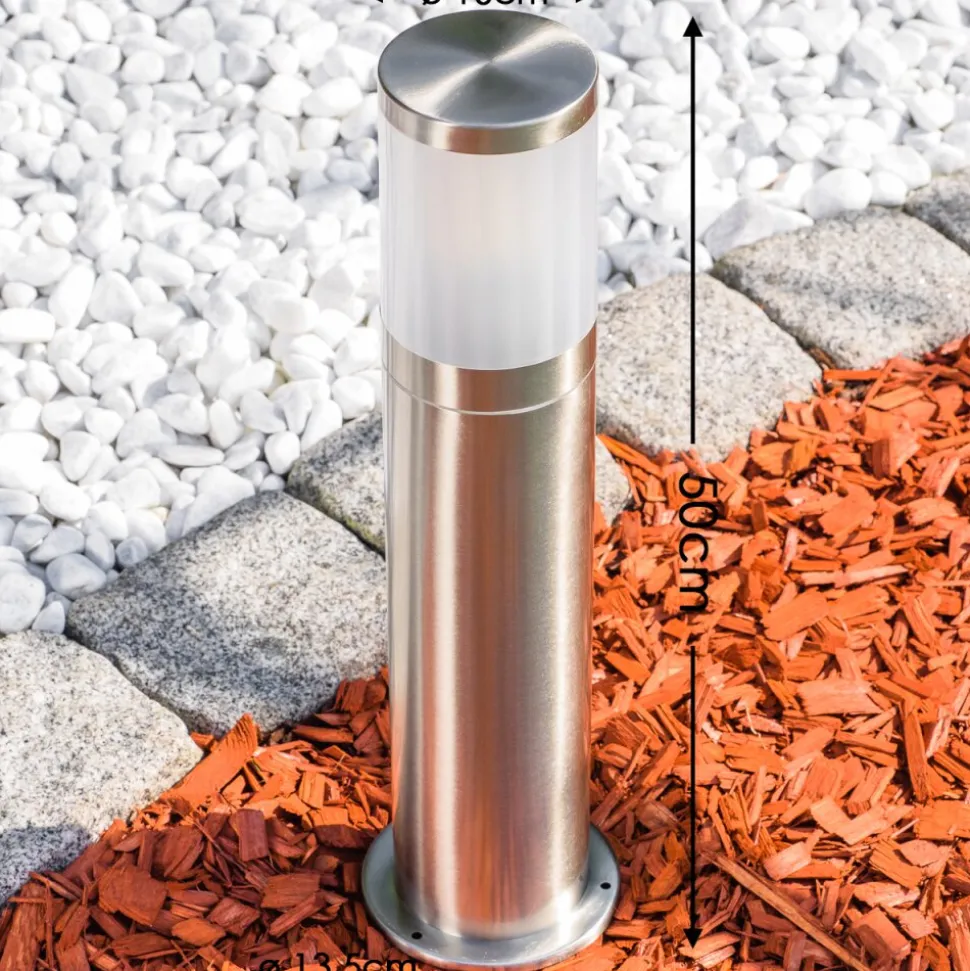 Borne Lumineuse Tolsona Acier Inoxydable, 1 Lumiere