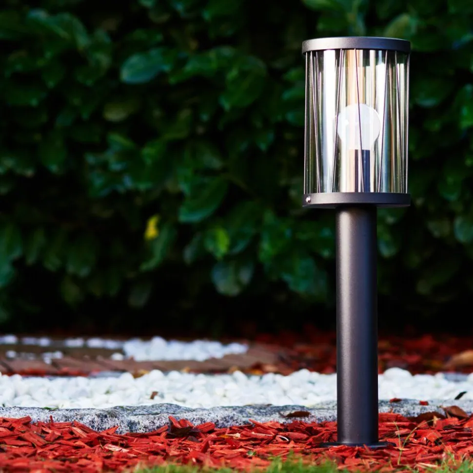 Borne Lumineuse Torsa Noir, 1 Lumiere