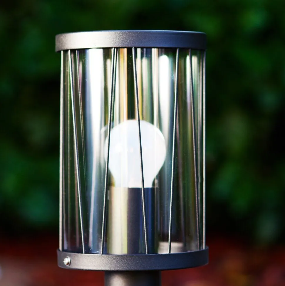 Borne Lumineuse Torsa Noir, 1 Lumiere
