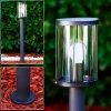 Borne Lumineuse Torsa Noir, 1 Lumiere
