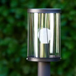 Borne Lumineuse Torsa Noir, 1 Lumiere