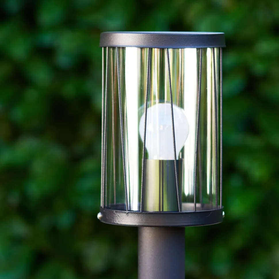 Borne Lumineuse Torsa Noir, 1 Lumiere