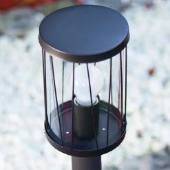 Borne Lumineuse Torsa Noir, 1 Lumiere