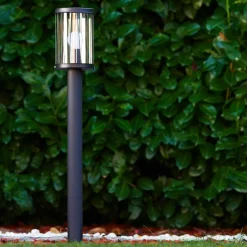 Borne Lumineuse Torsa Noir, 1 Lumiere