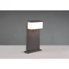 Borne Lumineuse Trio Nestos Led Anthracite, 1 Lumiere, Detecteur De Mouvement
