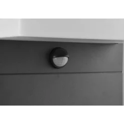 Borne Lumineuse Trio Nestos Led Anthracite, 1 Lumiere, Detecteur De Mouvement