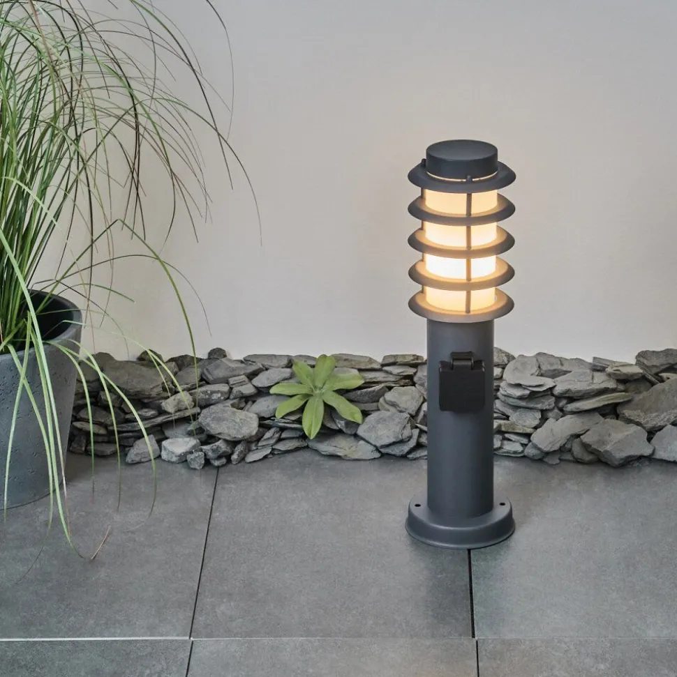 Borne Lumineuse Tunes Anthracite, 1 Lumiere