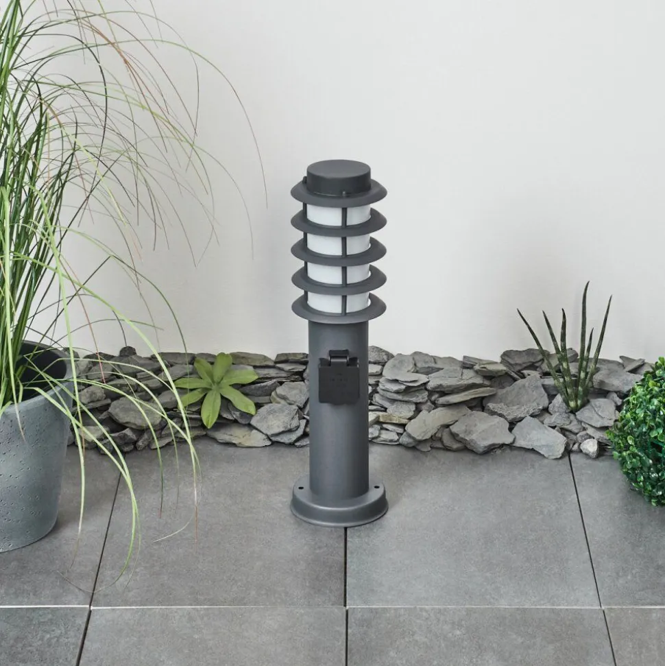 Borne Lumineuse Tunes Anthracite, 1 Lumiere