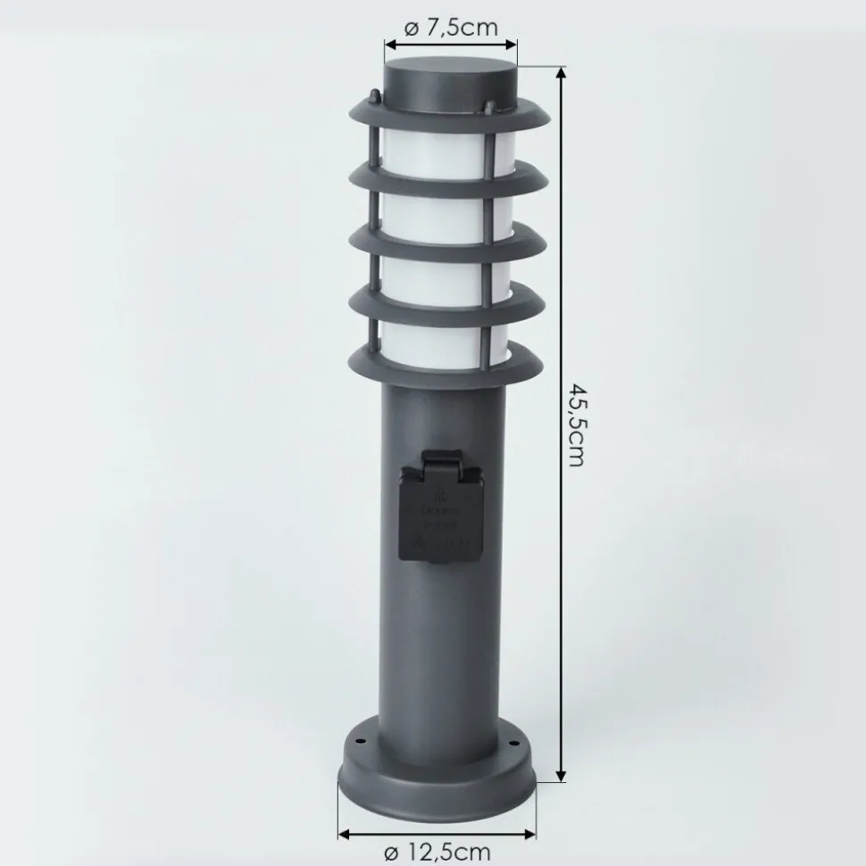 Borne Lumineuse Tunes Anthracite, 1 Lumiere