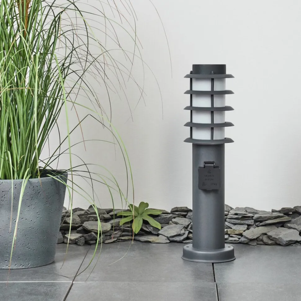 Borne Lumineuse Tunes Anthracite, 1 Lumiere