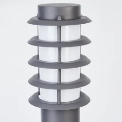 Borne Lumineuse Tunes Anthracite, 1 Lumiere, Detecteur De Mouvement