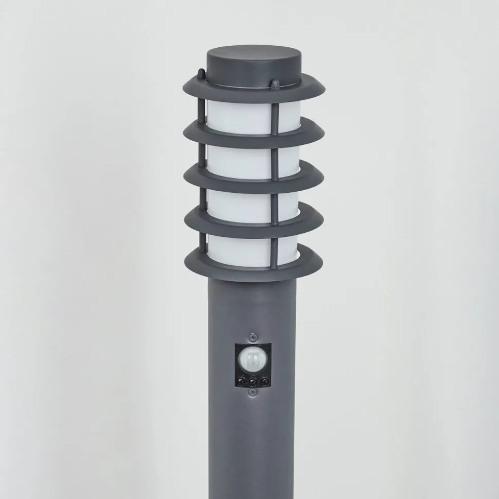Borne Lumineuse Tunes Anthracite, 1 Lumiere, Detecteur De Mouvement