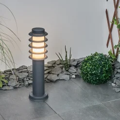 Borne Lumineuse Tunes Anthracite, 1 Lumiere