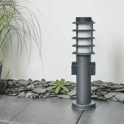 Borne Lumineuse Tunes Anthracite, 1 Lumiere