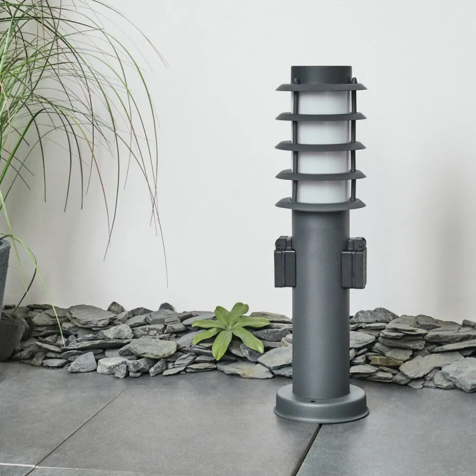 Borne Lumineuse Tunes Anthracite, 1 Lumiere