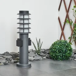 Borne Lumineuse Tunes Anthracite, 1 Lumiere