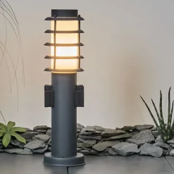 Borne Lumineuse Tunes Anthracite, 1 Lumiere