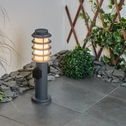 Borne Lumineuse Tunes Anthracite, 1 Lumiere